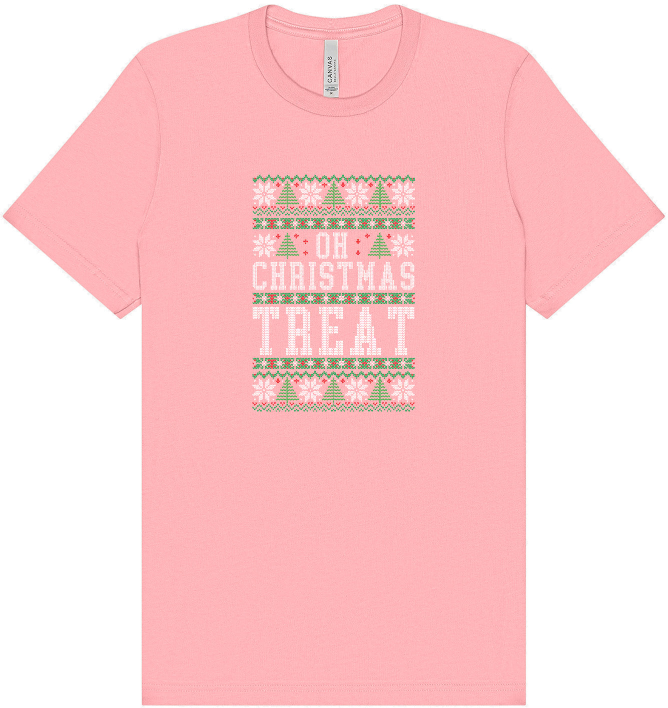 Sweater Style Oh Christmas Treat Adult Bella Canvas Shirt