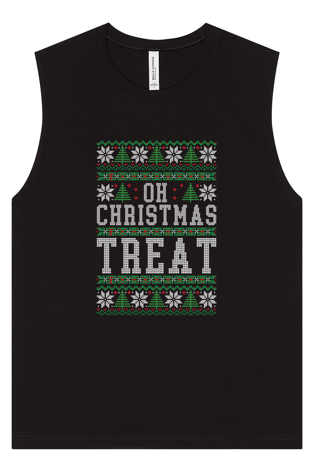 Sweater Style Oh Christmas Treat Muscle Tank