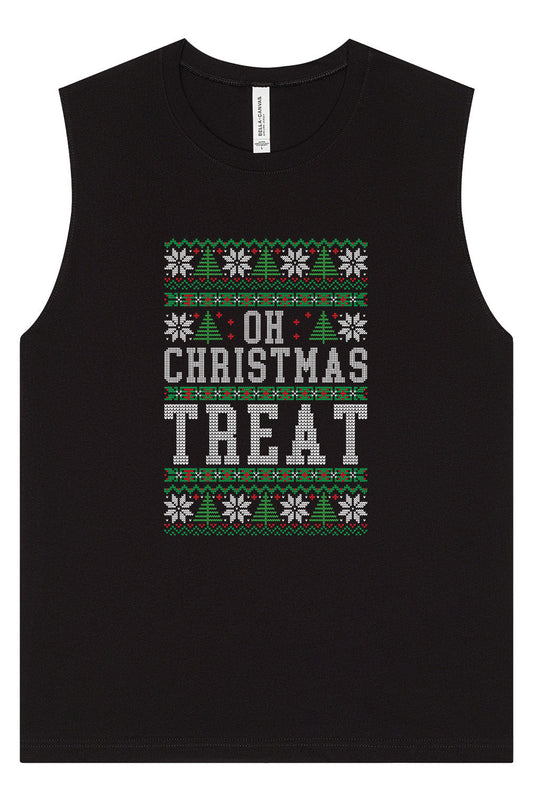 Sweater Style Oh Christmas Treat Muscle Tank