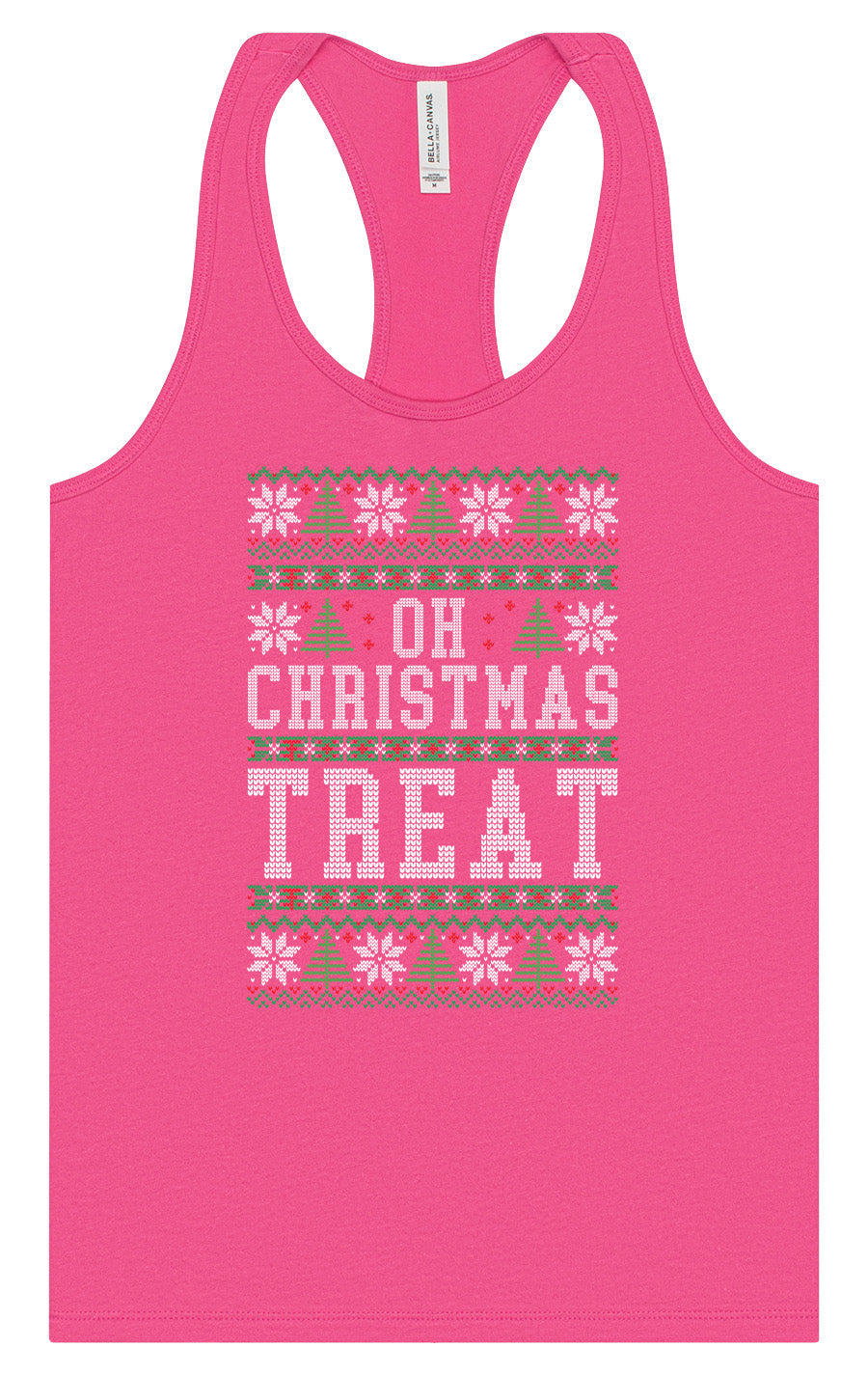 Sweater Style Oh Christmas Treat Women's Racerback Tank