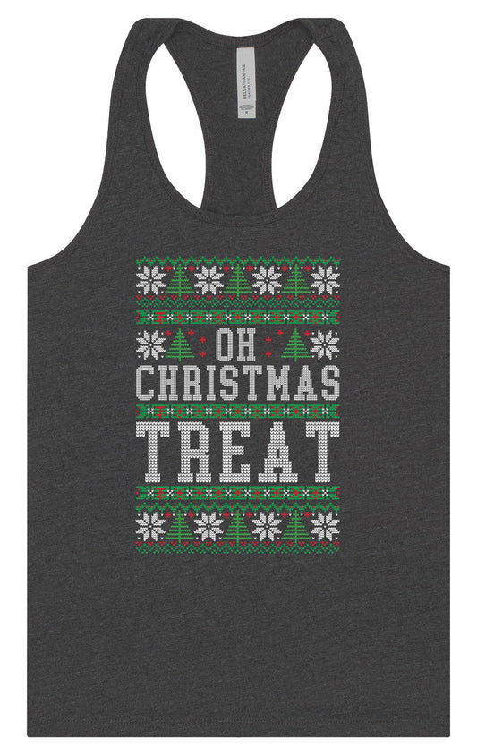 Sweater Style Oh Christmas Treat Women's Racerback Tank