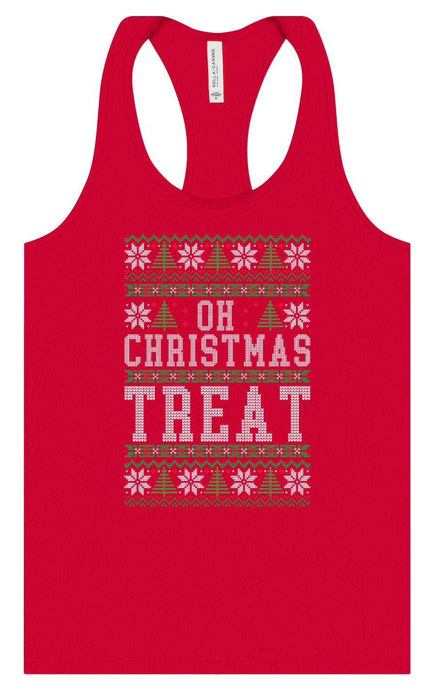 Sweater Style Oh Christmas Treat Women's Racerback Tank