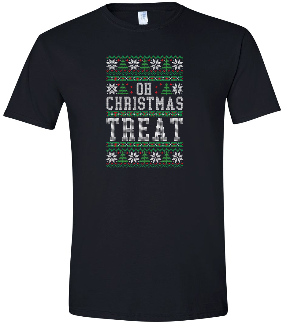 Sweater Style Oh Christmas Treat Adult Gildan Soft Shirt