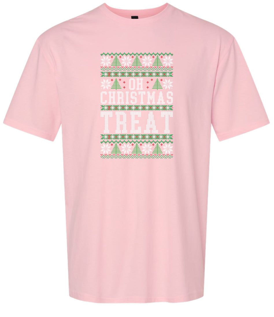 Sweater Style Oh Christmas Treat Adult Gildan Soft Shirt