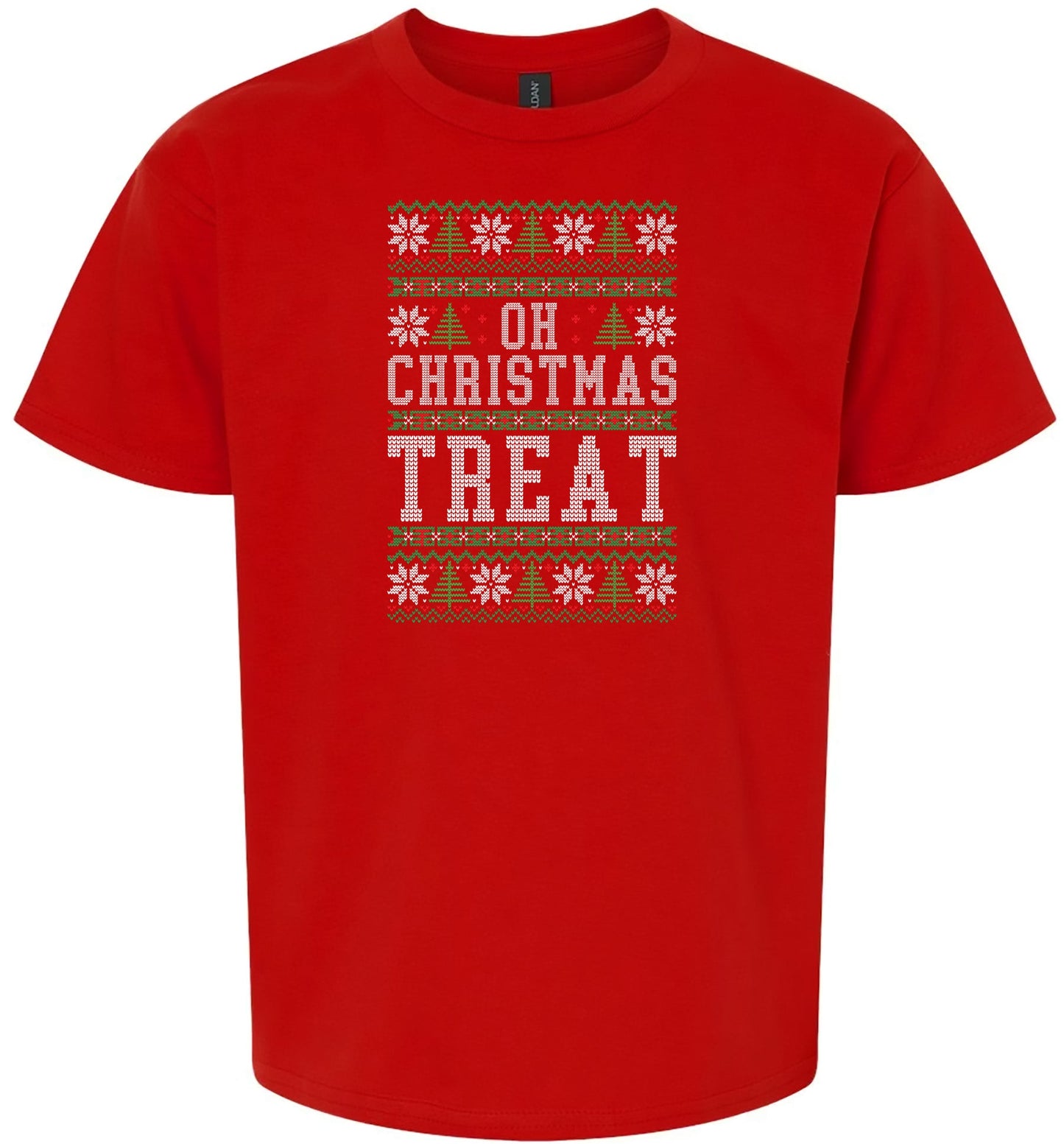 Sweater Style Oh Christmas Treat Children's Gildan Soft Shirt