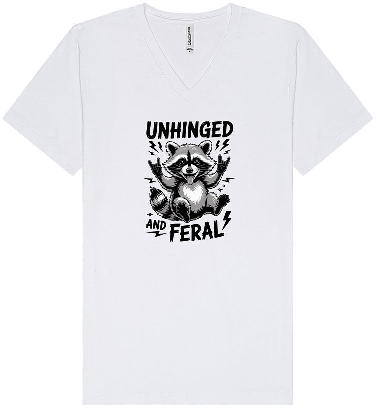 Unhinged and Feral Unisex V-Neck Shirt