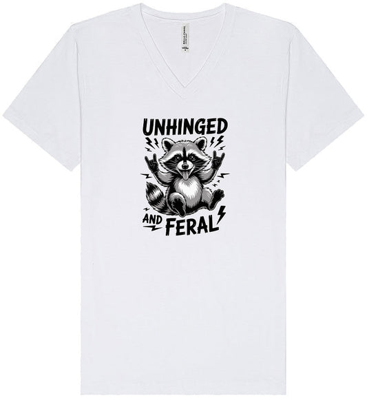 Unhinged and Feral Unisex V-Neck Shirt