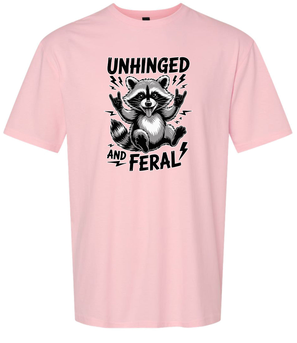 Unhinged and Feral Adult Gildan Soft Shirt