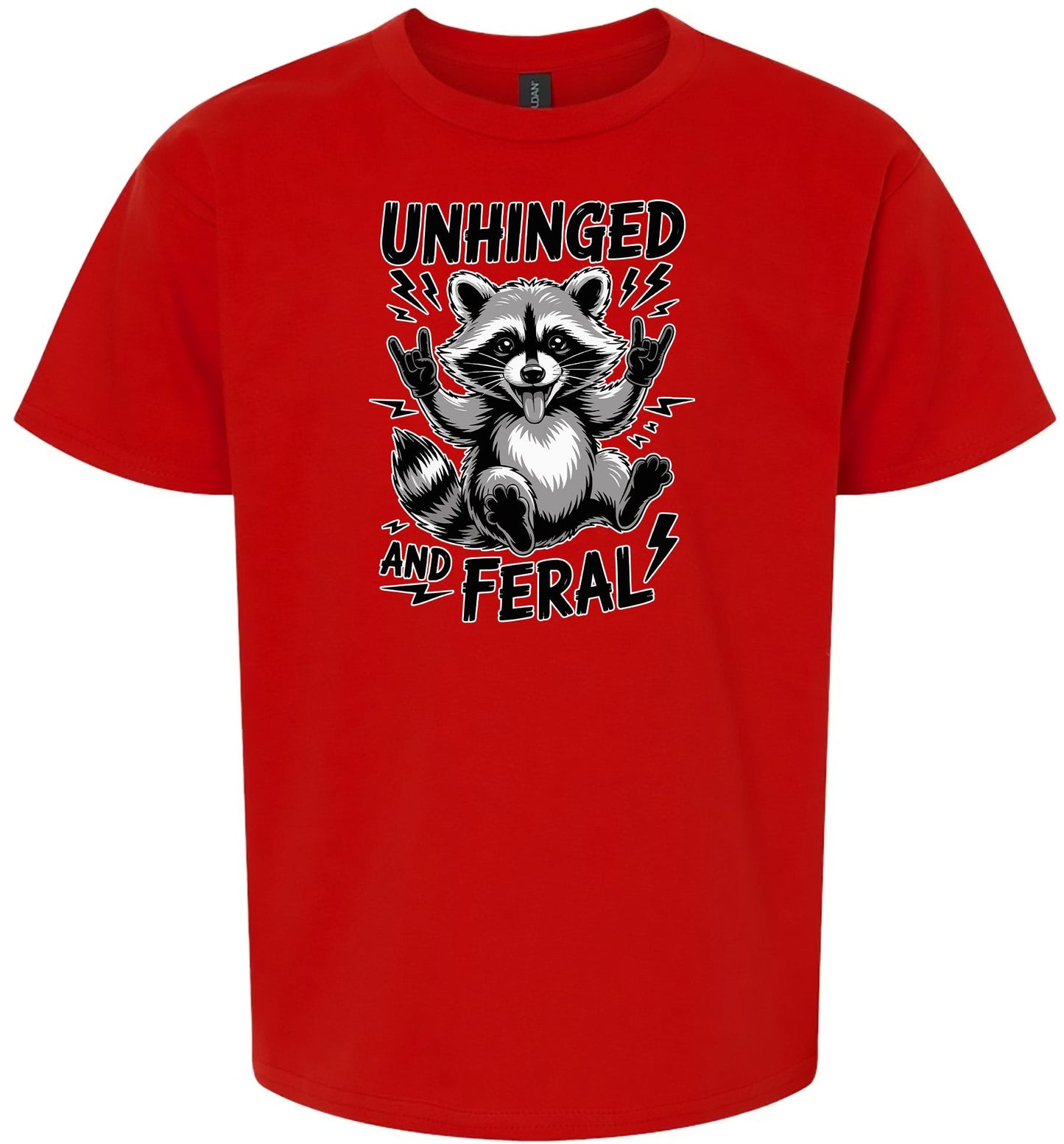 Unhinged and Feral Children's Gildan Soft Shirt