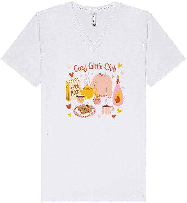 Cozy Girlie Club Unisex V-Neck Shirt