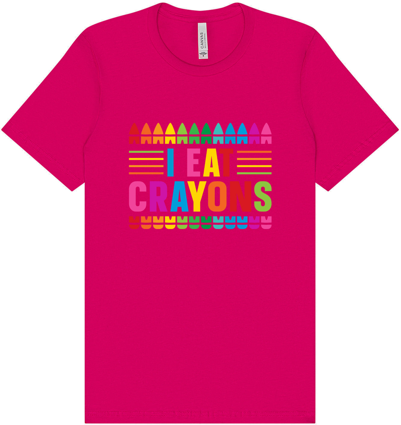 I Eat Crayons Adult Bella Canvas Shirt