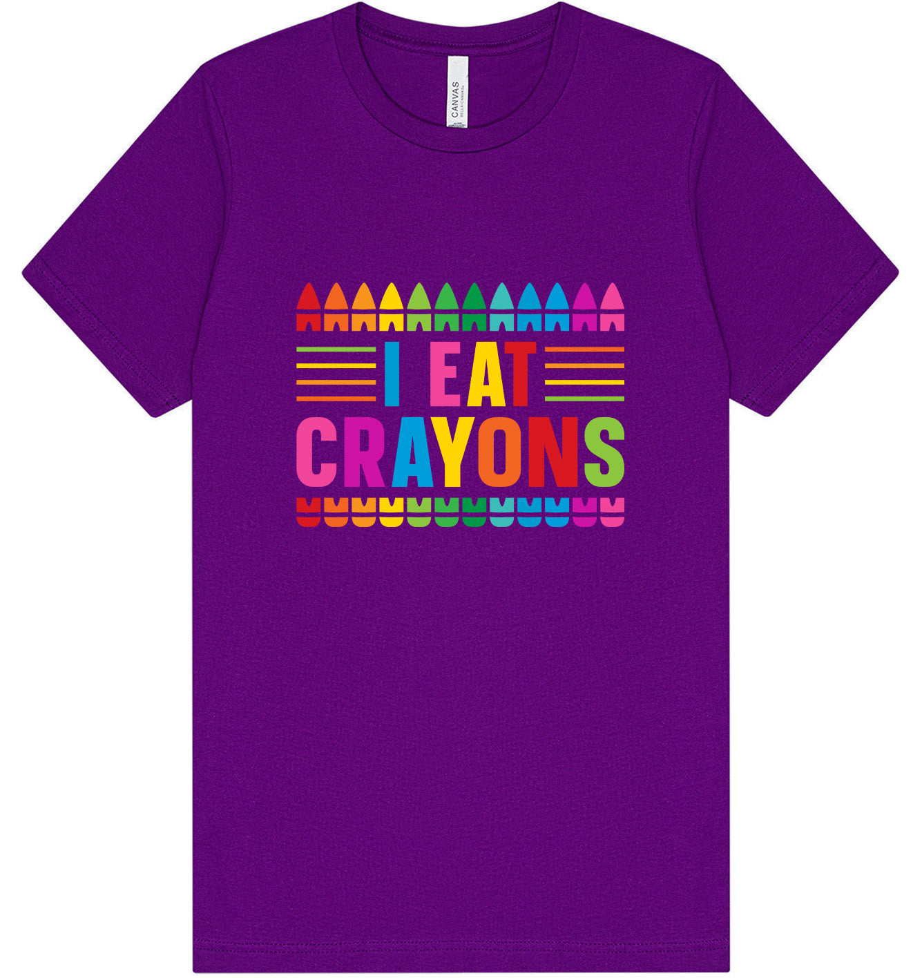 I Eat Crayons Adult Bella Canvas Shirt