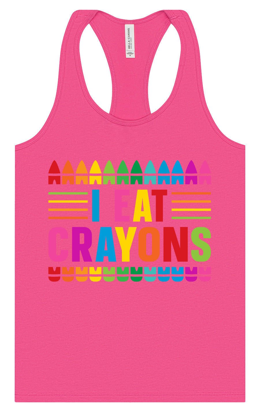 I Eat Crayons Women's Racerback Tank