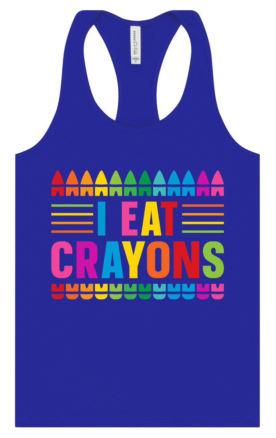 I Eat Crayons Women's Racerback Tank