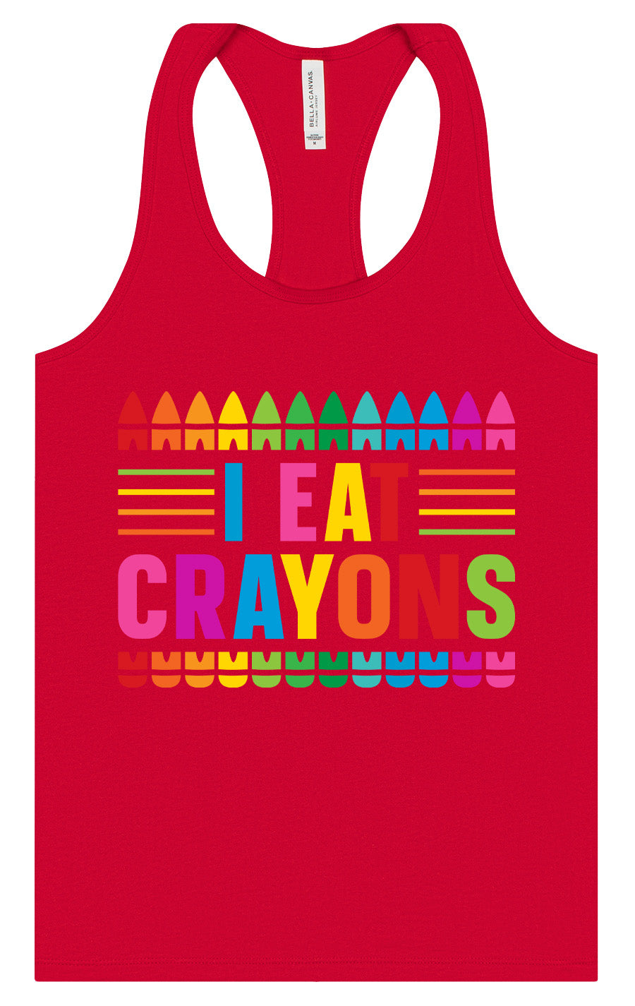 I Eat Crayons Women's Racerback Tank