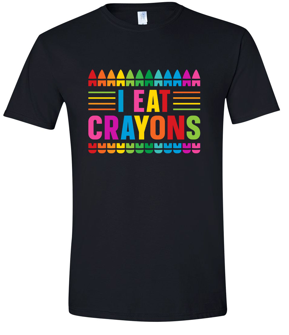 I Eat Crayons Adult Gildan Soft Shirt