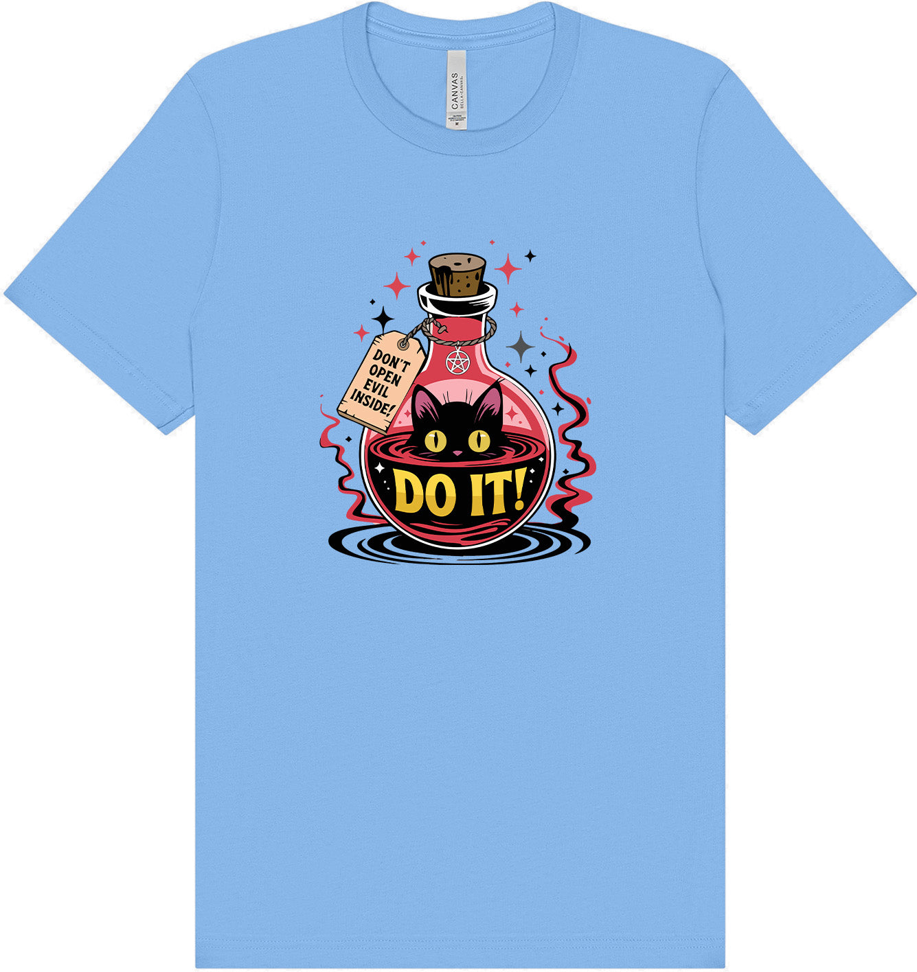 Black Cat Says Do It Adult Bella Canvas Shirt