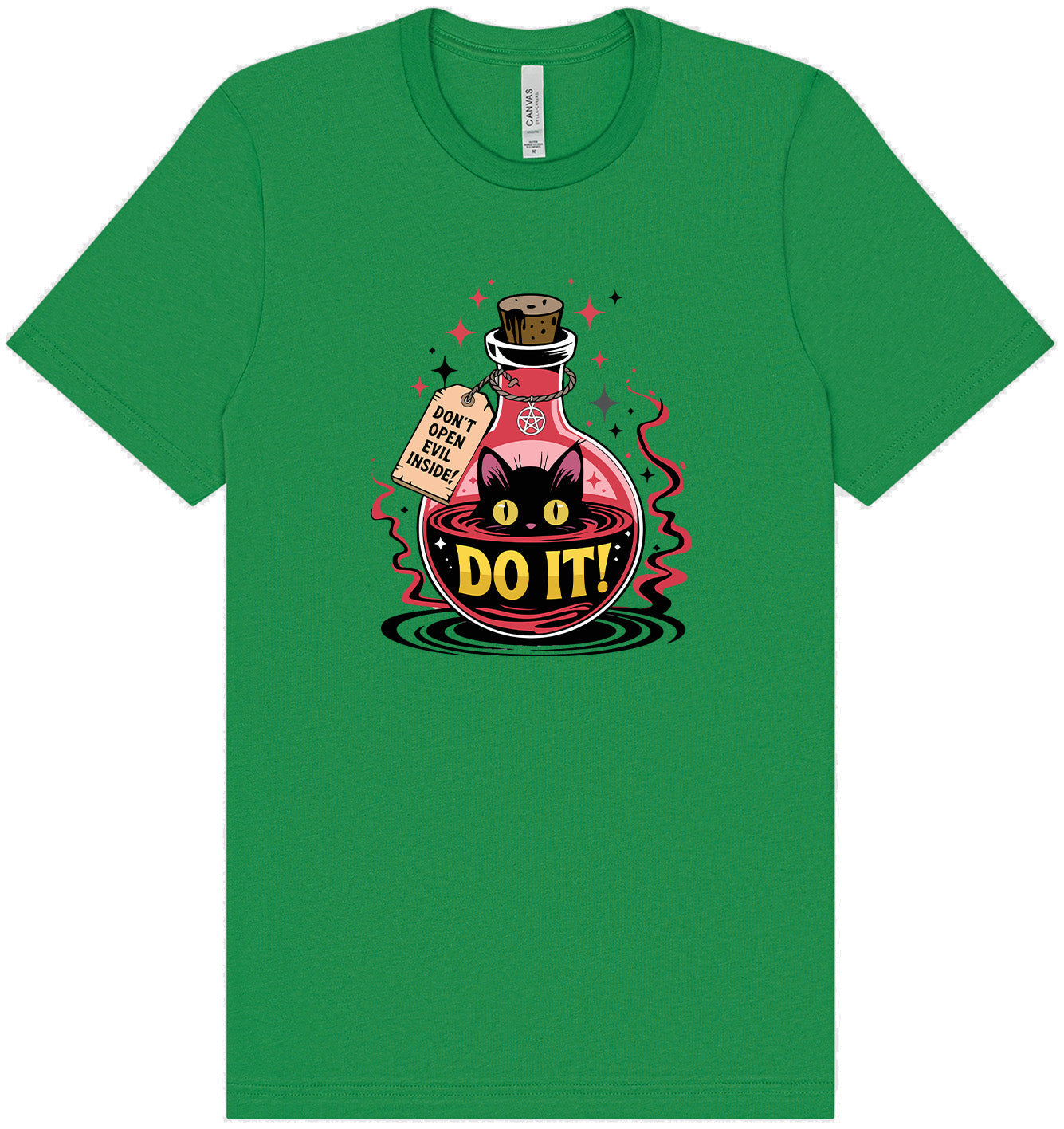 Black Cat Says Do It Adult Bella Canvas Shirt