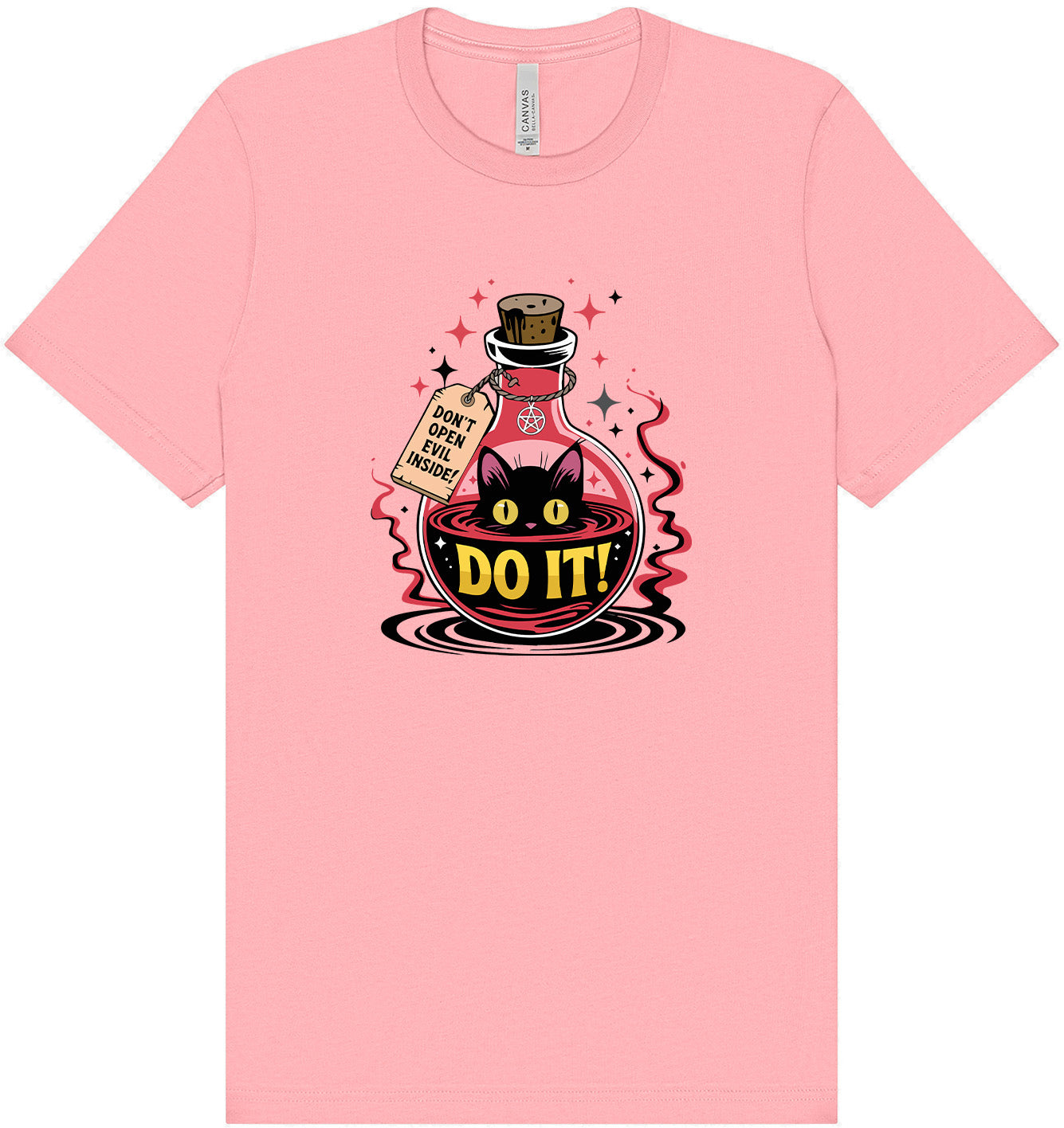 Black Cat Says Do It Adult Bella Canvas Shirt