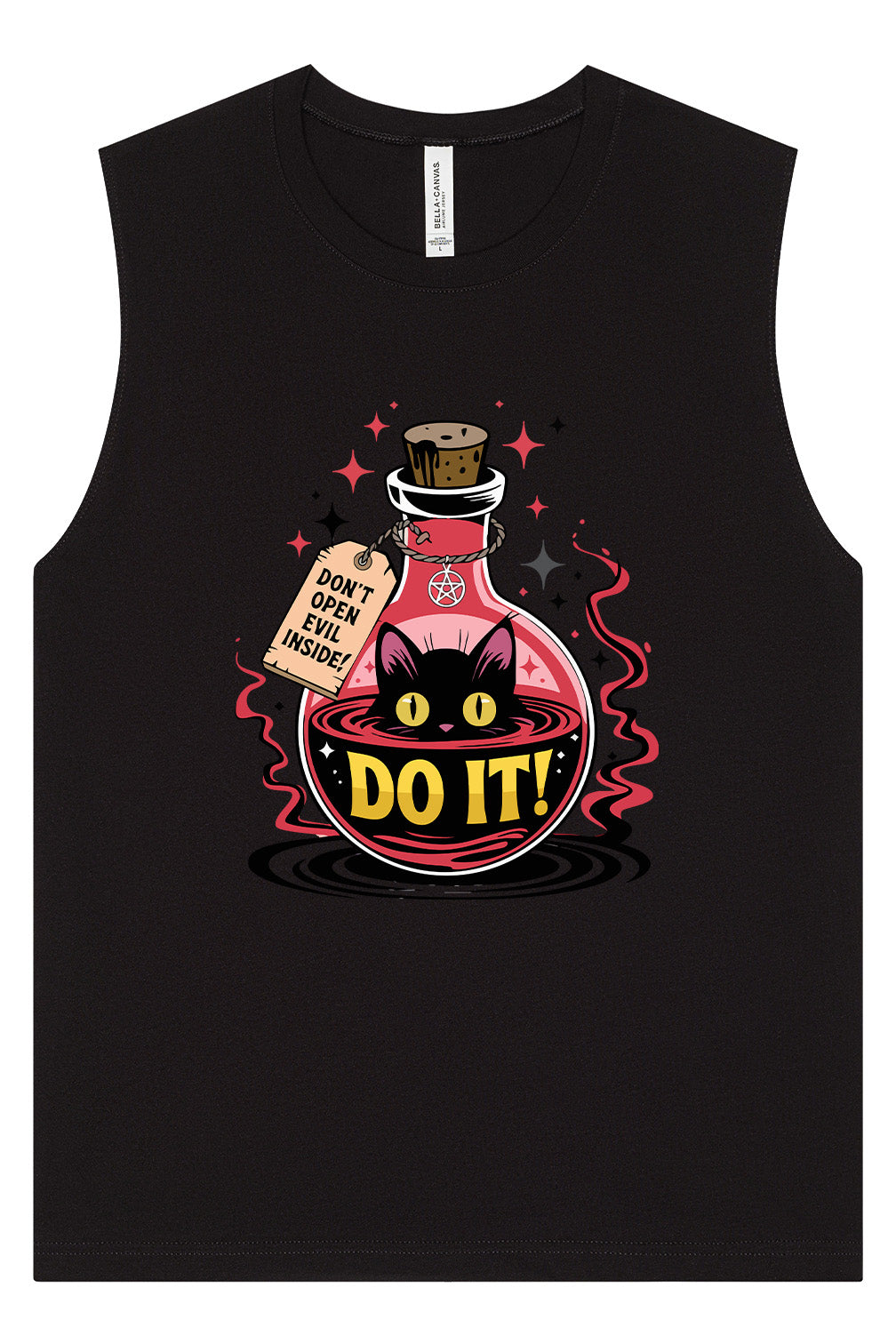 Black Cat Says Do It Muscle Tank