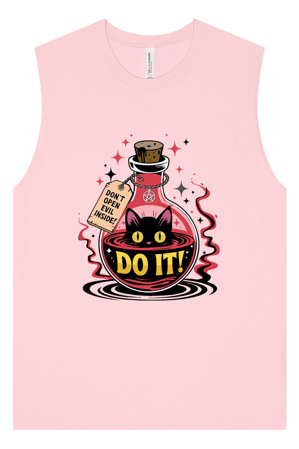 Black Cat Says Do It Muscle Tank