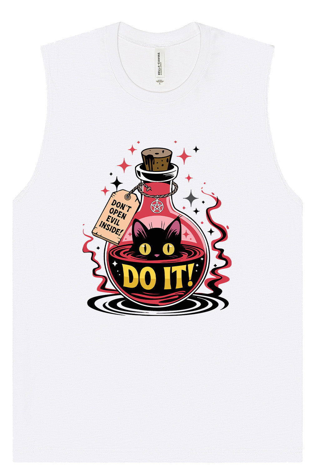 Black Cat Says Do It Muscle Tank