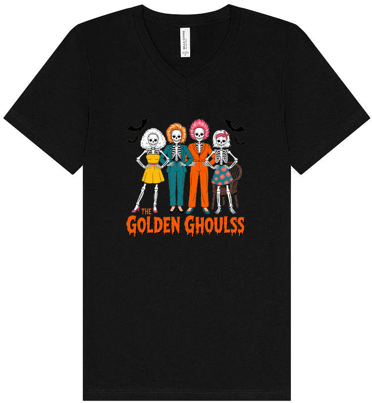 Golden Ghouls Unisex V-Neck Shirt