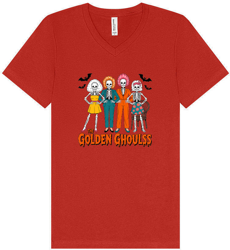 Golden Ghouls Unisex V-Neck Shirt