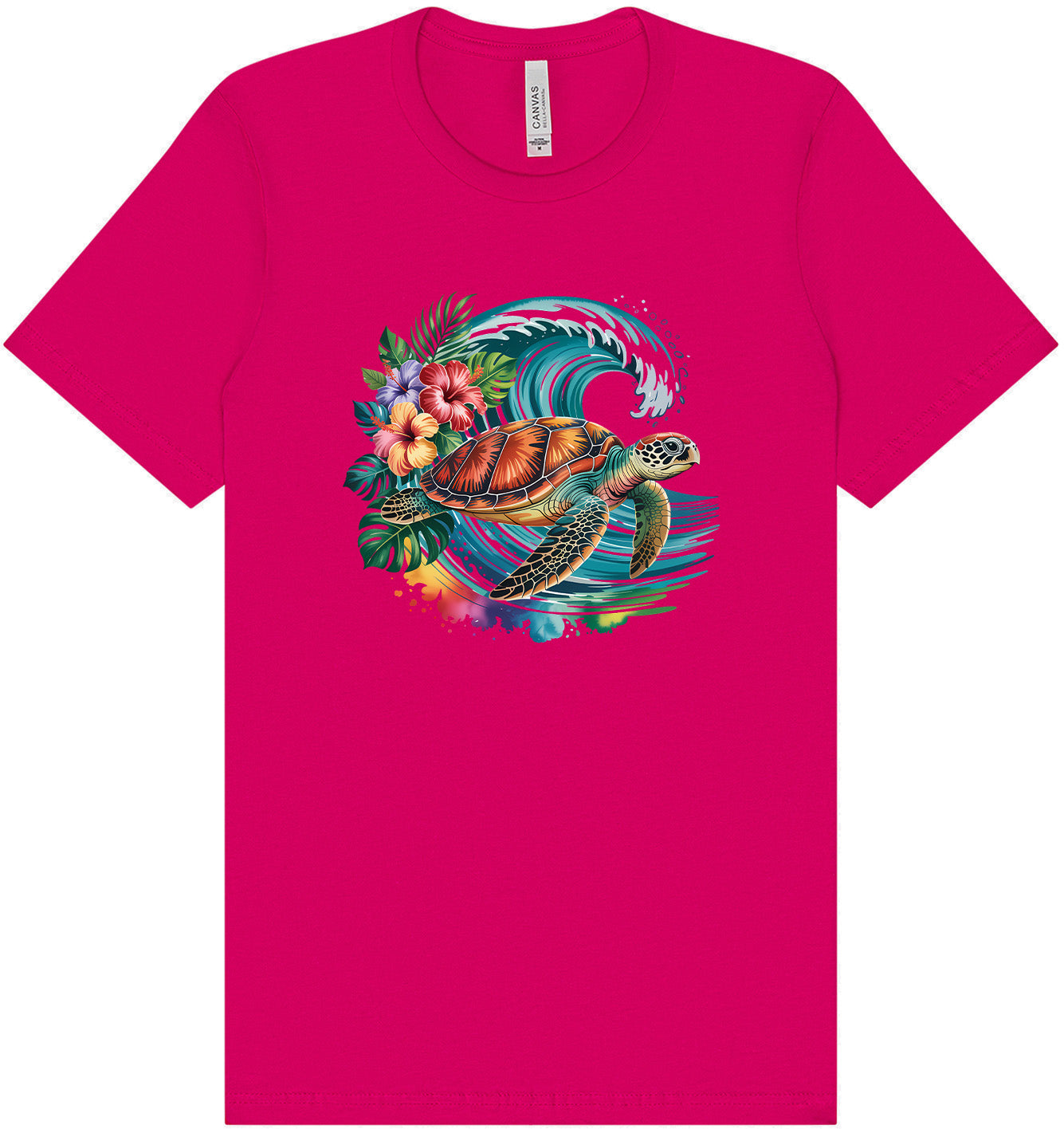 Sea Turtle in the Waves Adult Bella Canvas Shirt