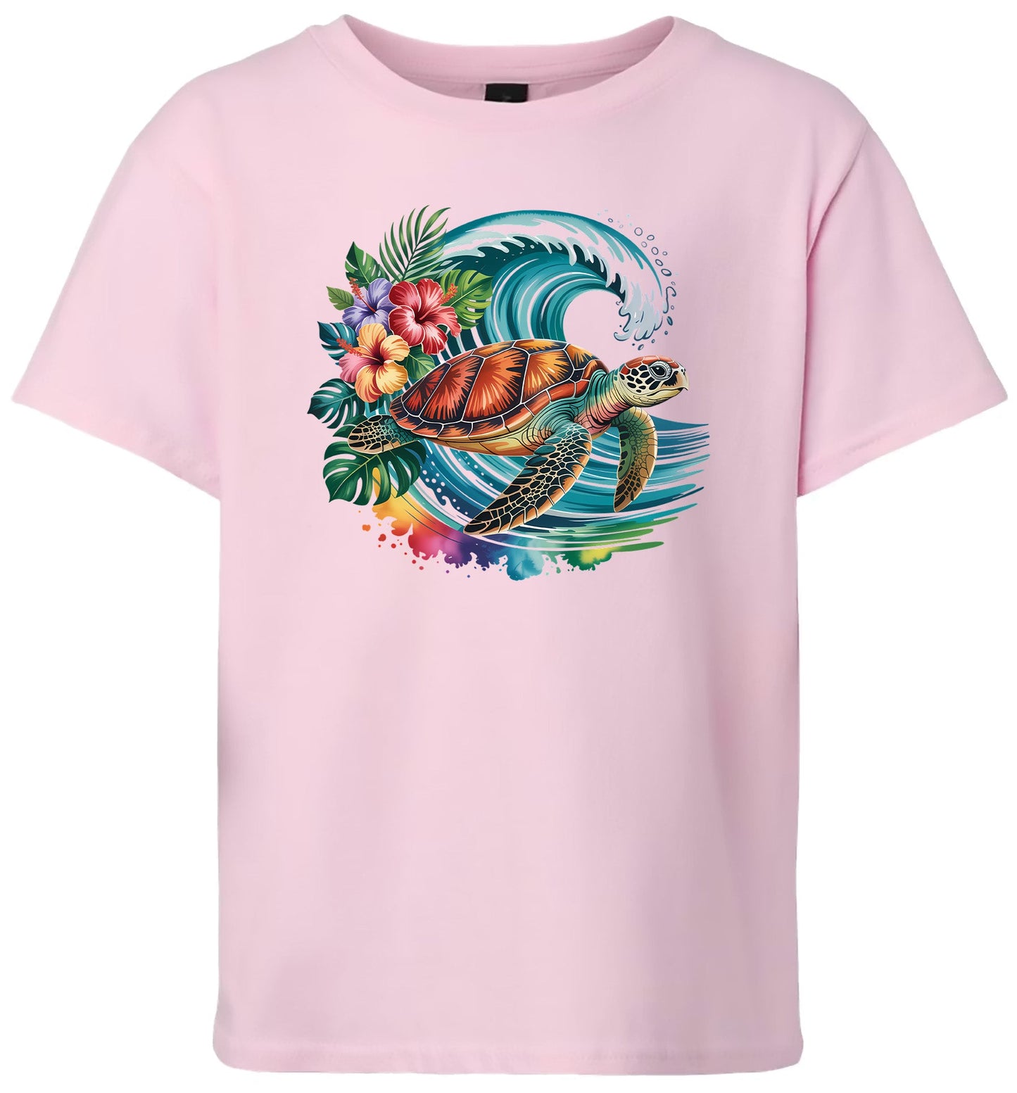 Sea Turtle in the Waves Children's Gildan Soft Shirt