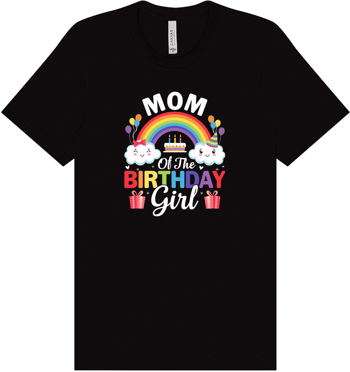 Mom of the Birthday Girl Adult Bella Canvas Shirt