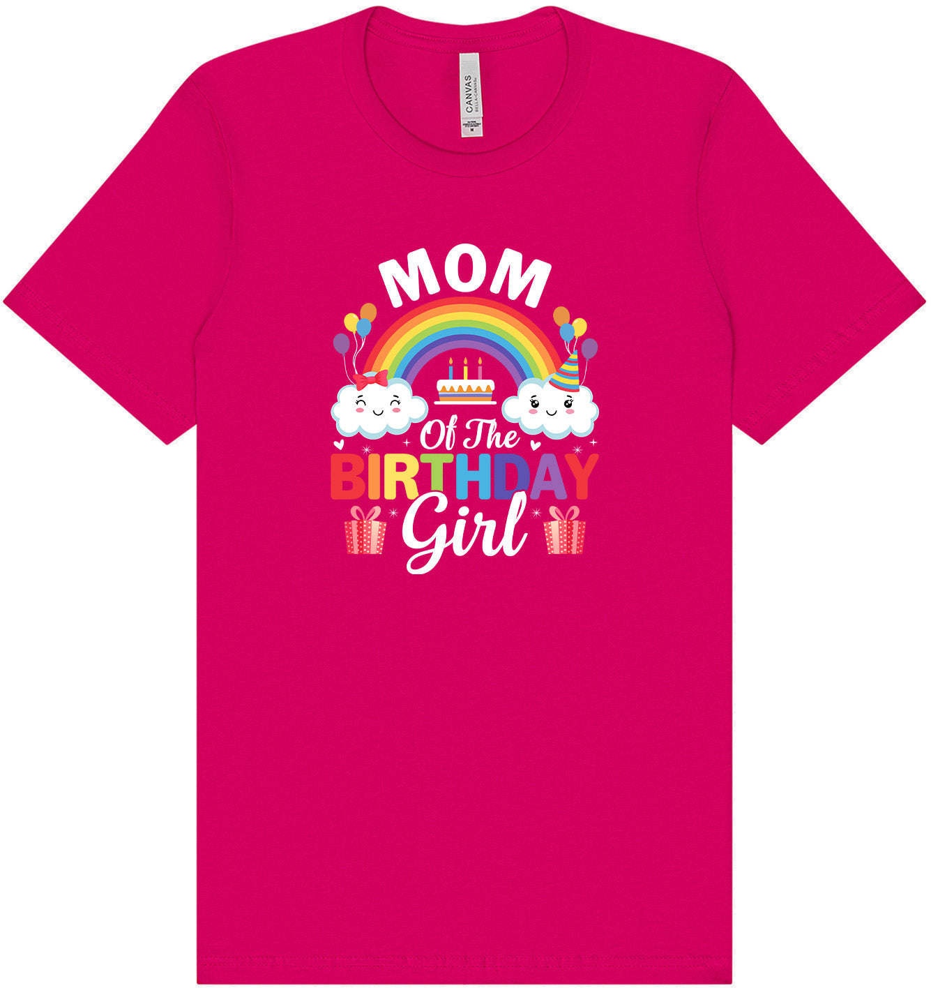 Mom of the Birthday Girl Adult Bella Canvas Shirt