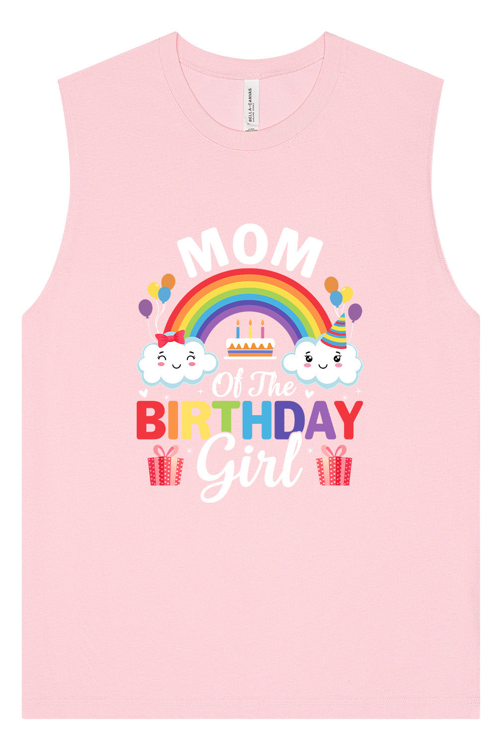Mom of the Birthday Girl Muscle Tank