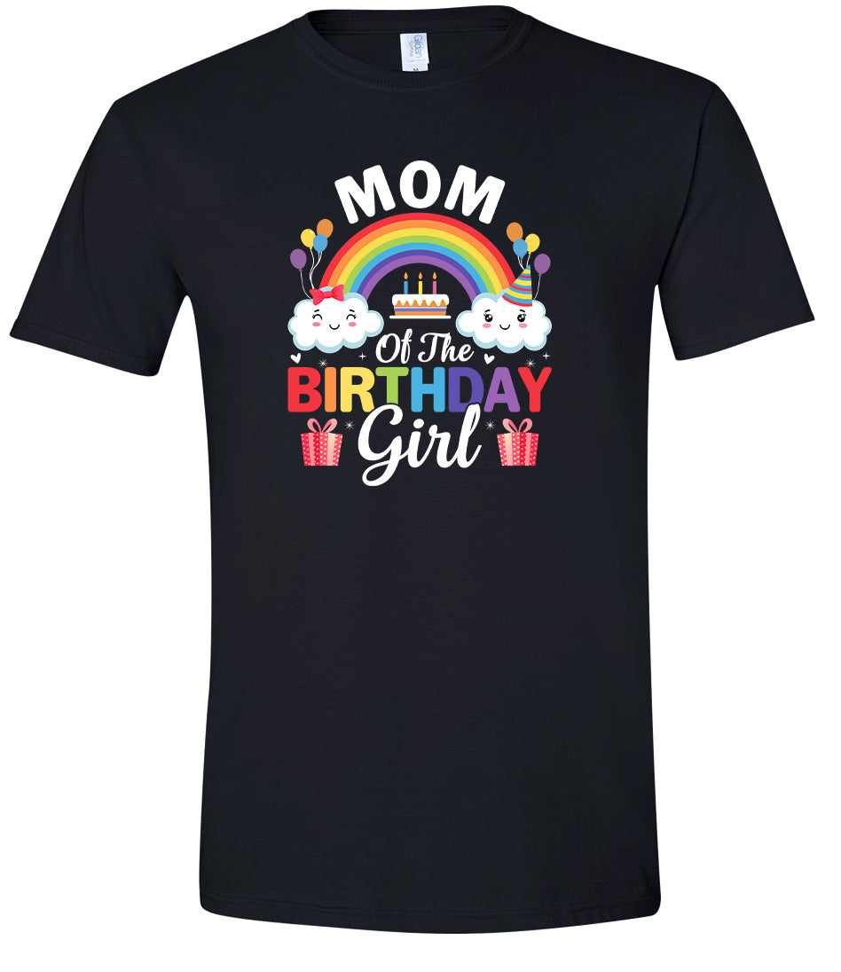 Mom of the Birthday Girl Adult Gildan Soft Shirt