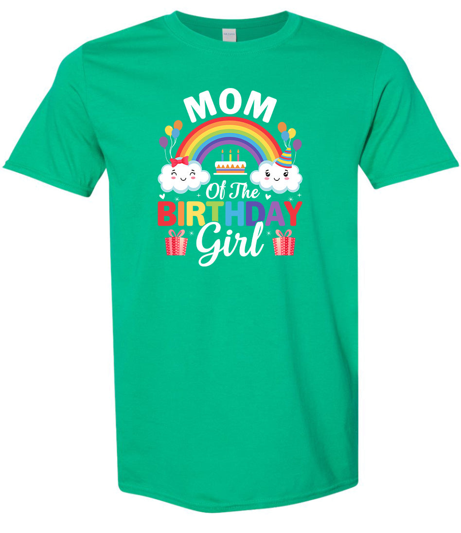 Mom of the Birthday Girl Adult Gildan Soft Shirt