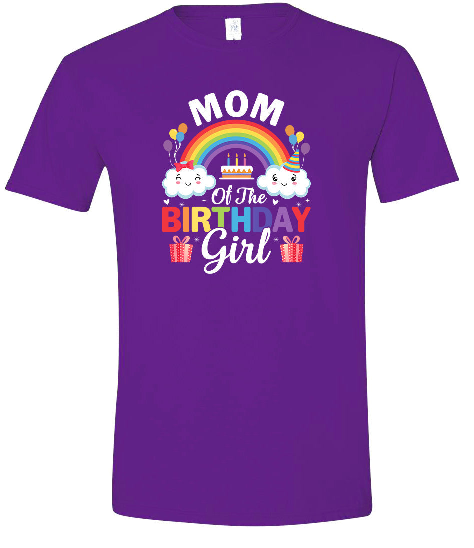 Mom of the Birthday Girl Adult Gildan Soft Shirt