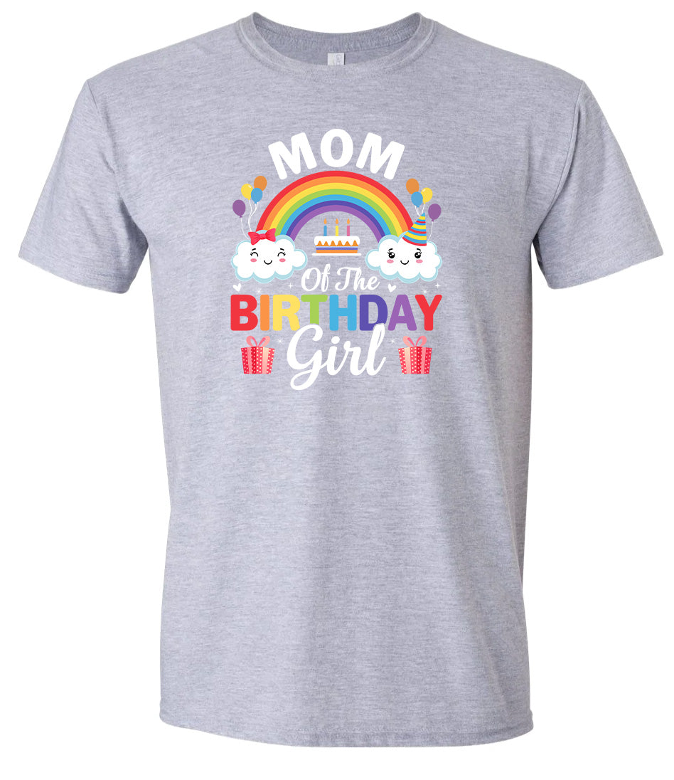 Mom of the Birthday Girl Adult Gildan Soft Shirt