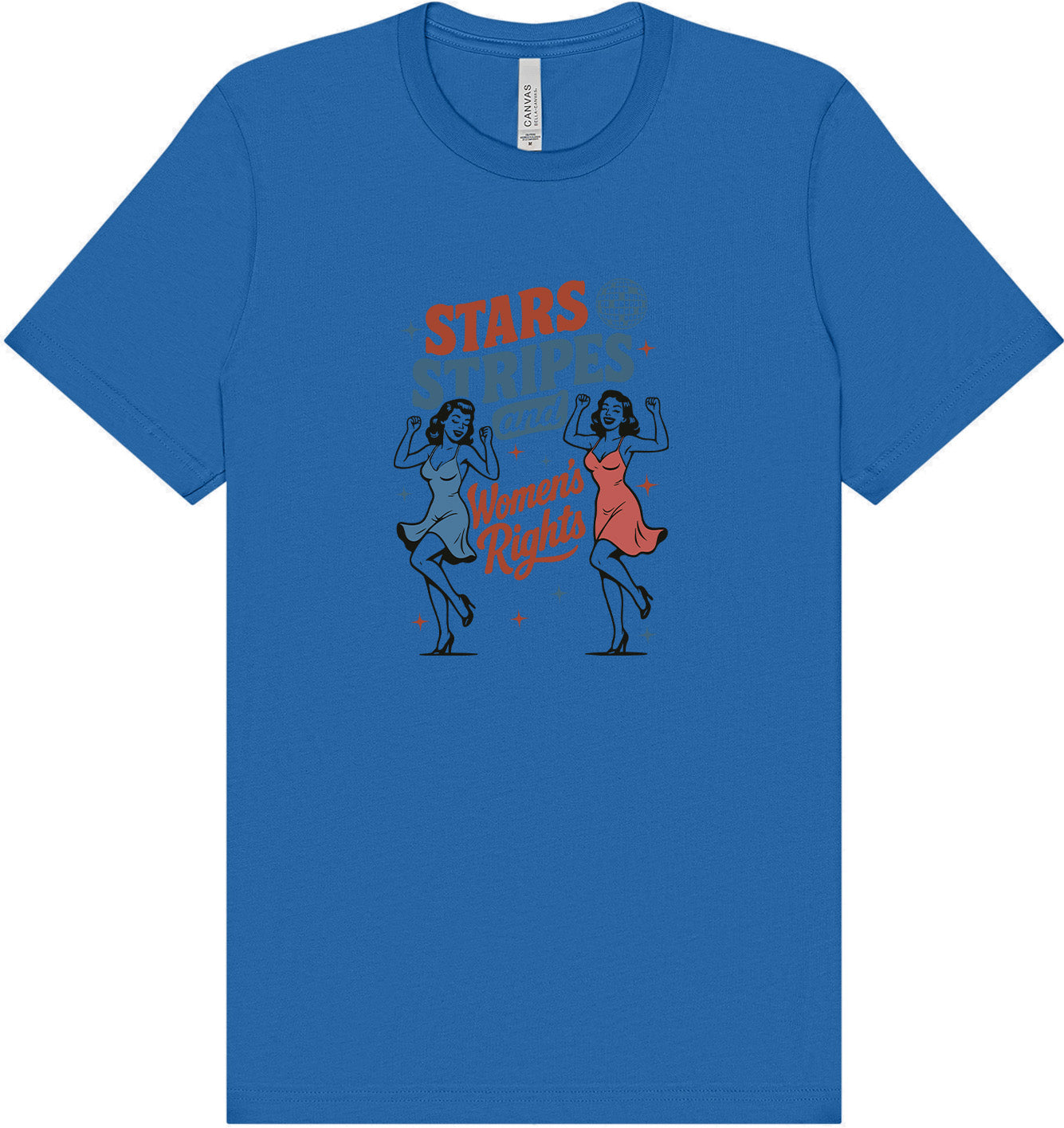 Stars, Stripes, and Women's Rights Adult Bella Canvas Shirt