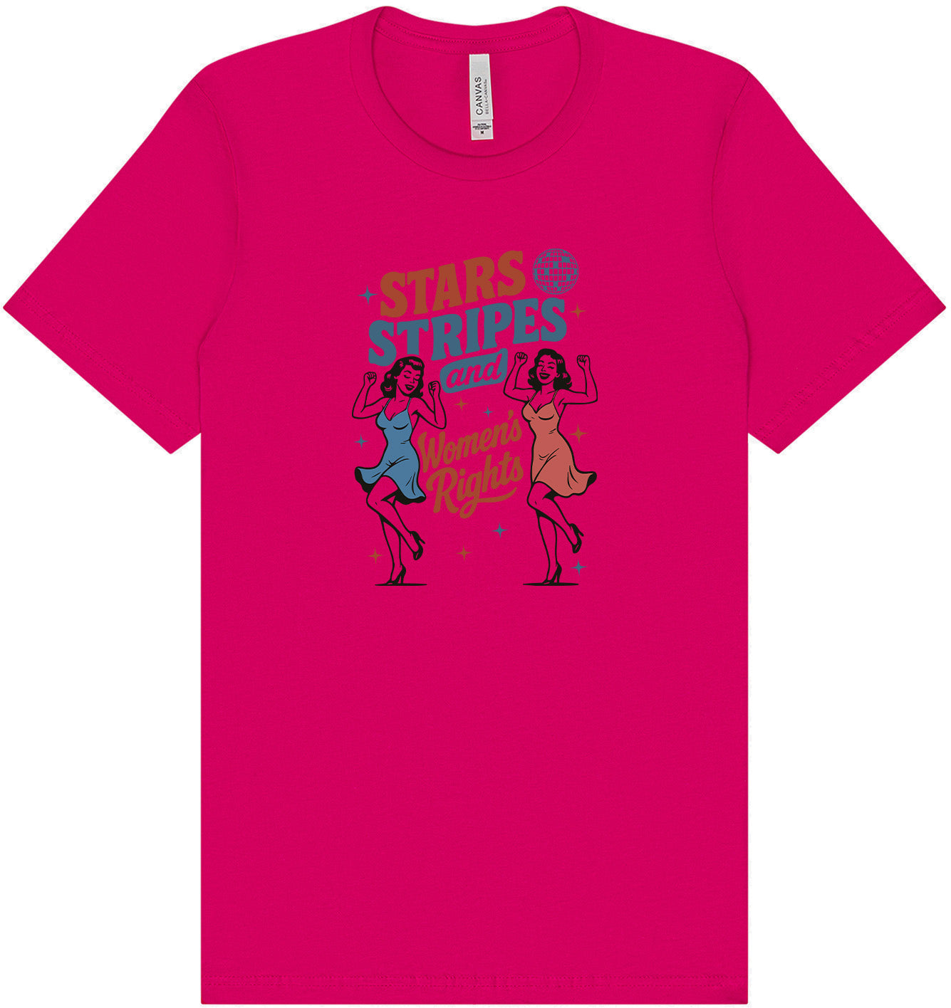 Stars, Stripes, and Women's Rights Adult Bella Canvas Shirt