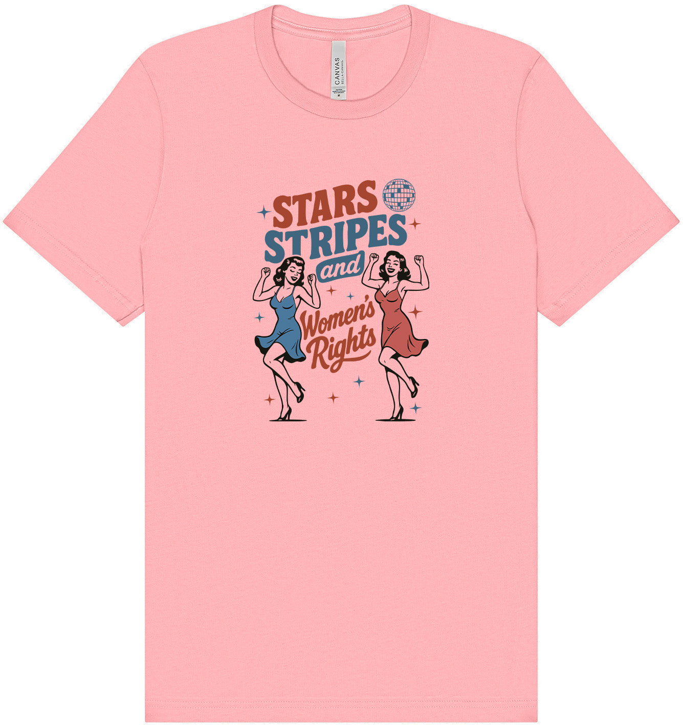 Stars, Stripes, and Women's Rights Adult Bella Canvas Shirt