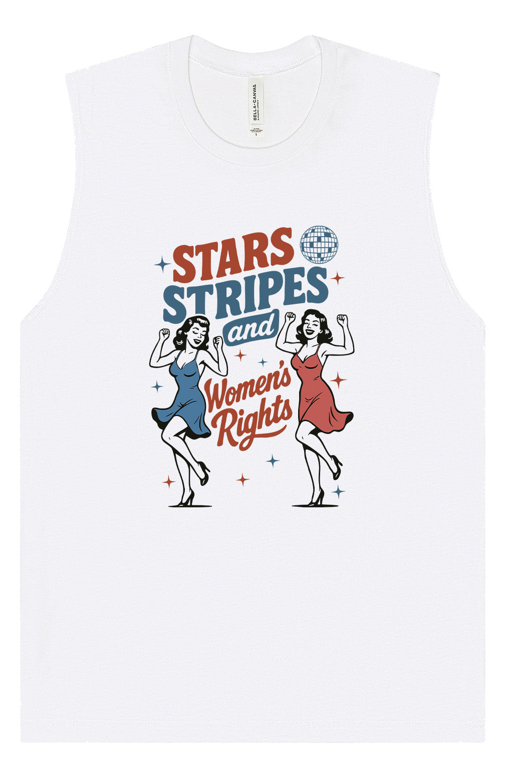 Stars, Stripes, and Women's Rights Muscle Tank
