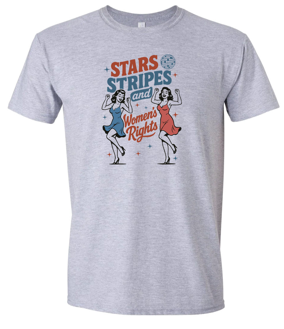 Stars, Stripes, and Women's Rights Adult Gildan Soft Shirt