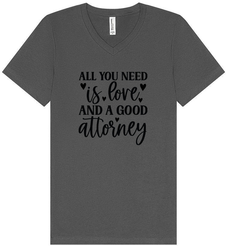 Love and a Good Attorney Unisex V-Neck Shirt