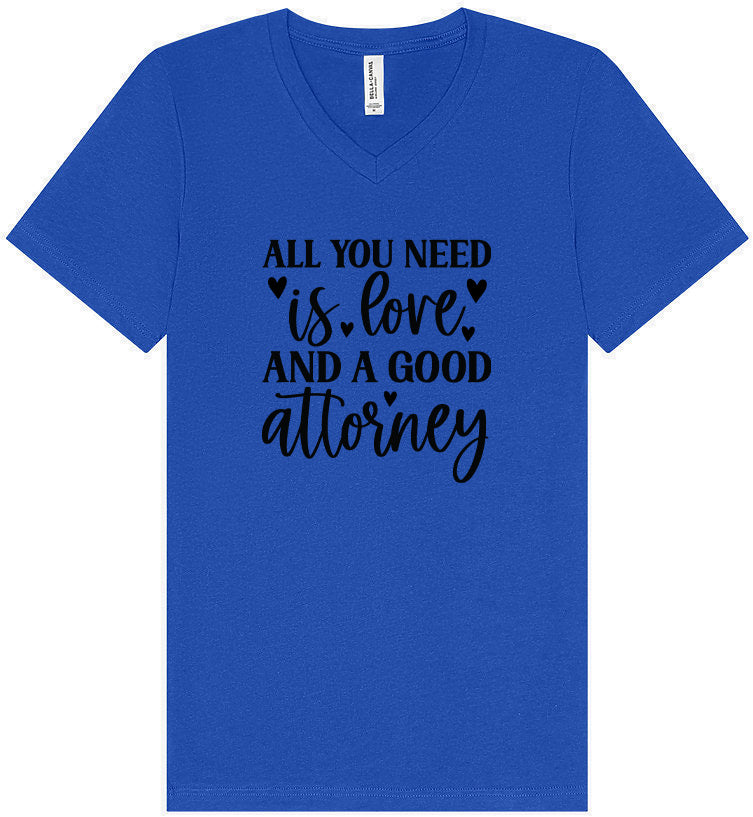 Love and a Good Attorney Unisex V-Neck Shirt