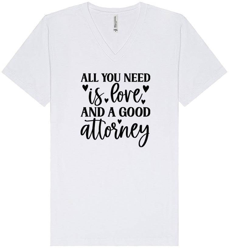 Love and a Good Attorney Unisex V-Neck Shirt