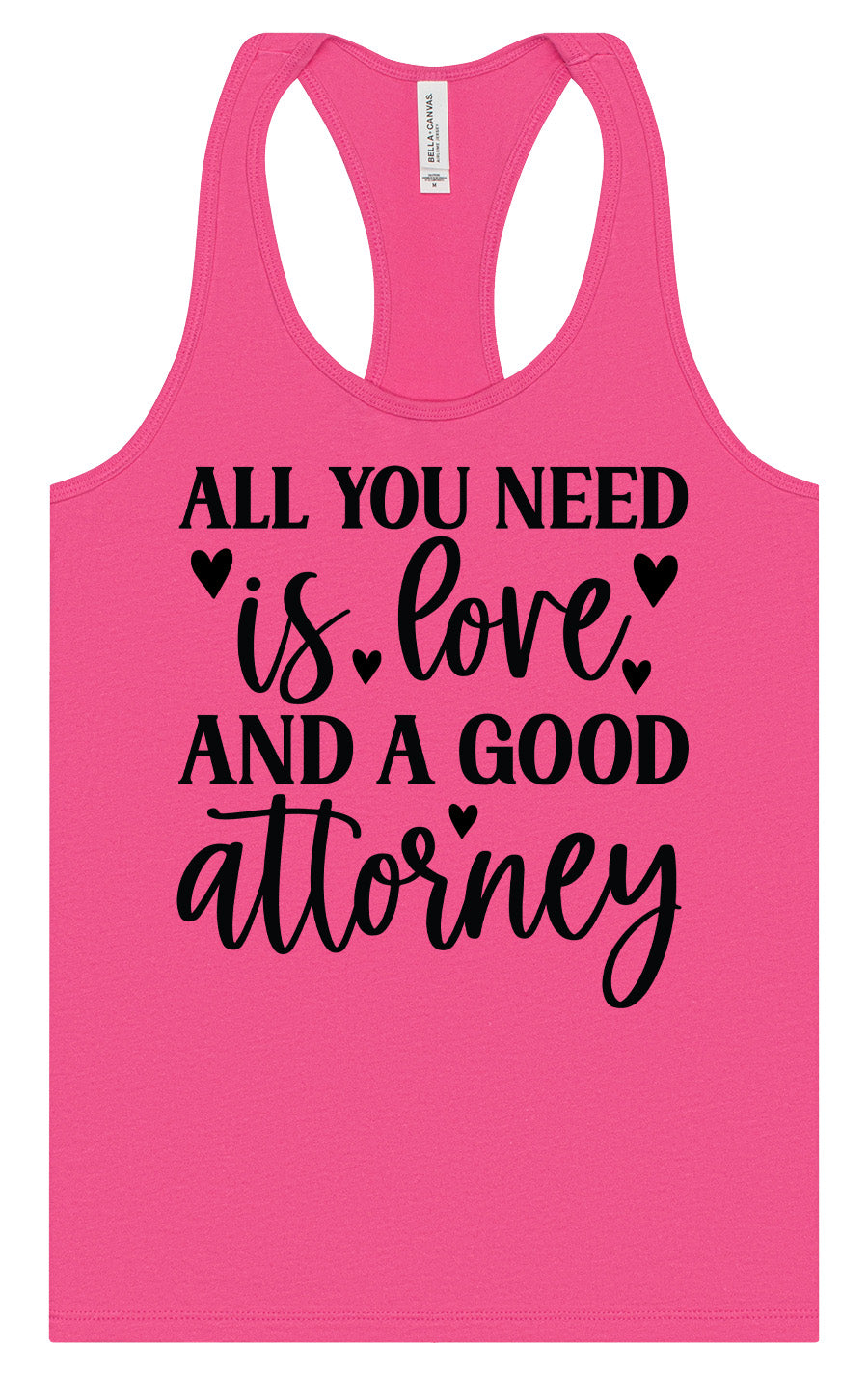 Love and a Good Attorney Women's Racerback Tank