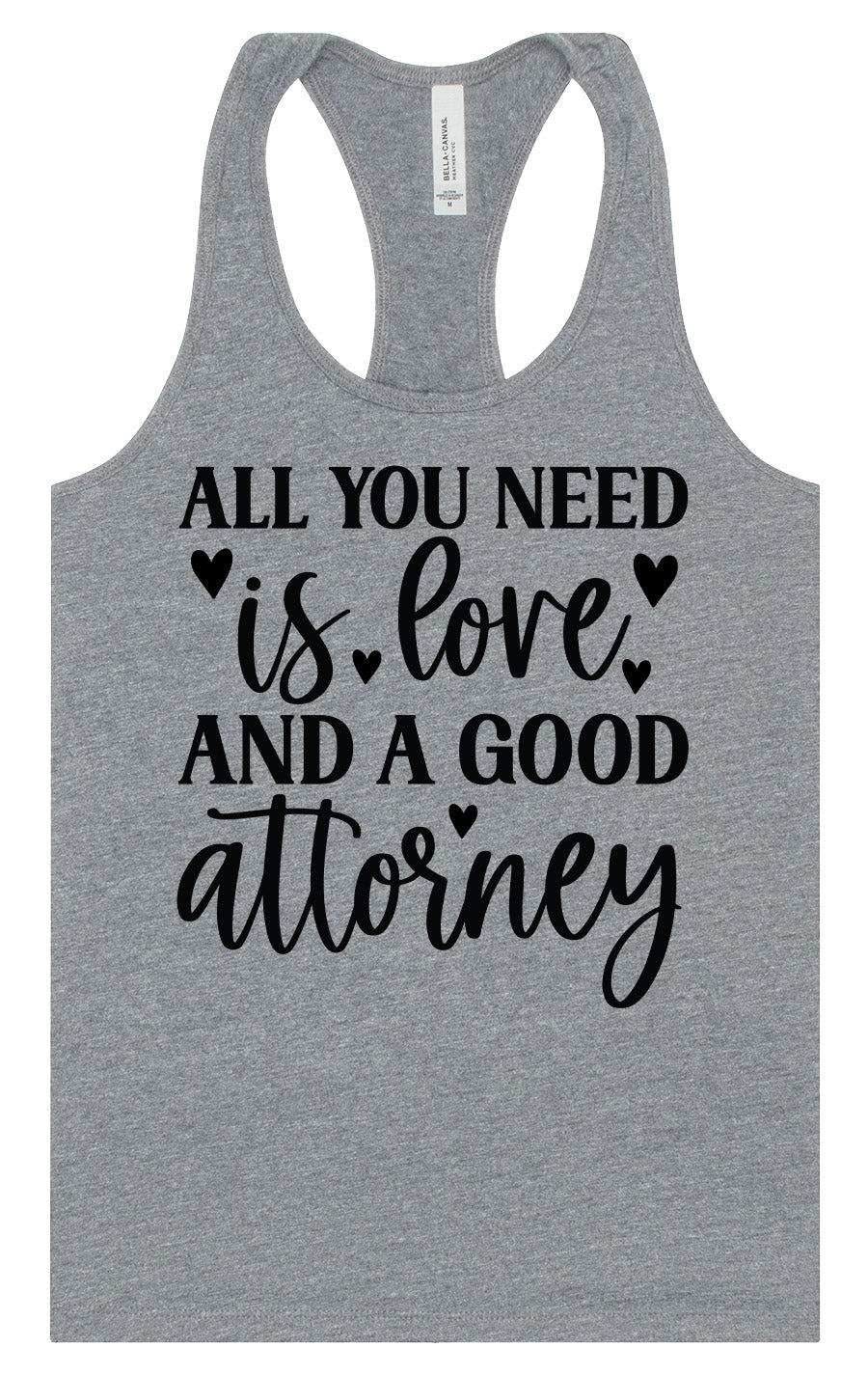Love and a Good Attorney Women's Racerback Tank