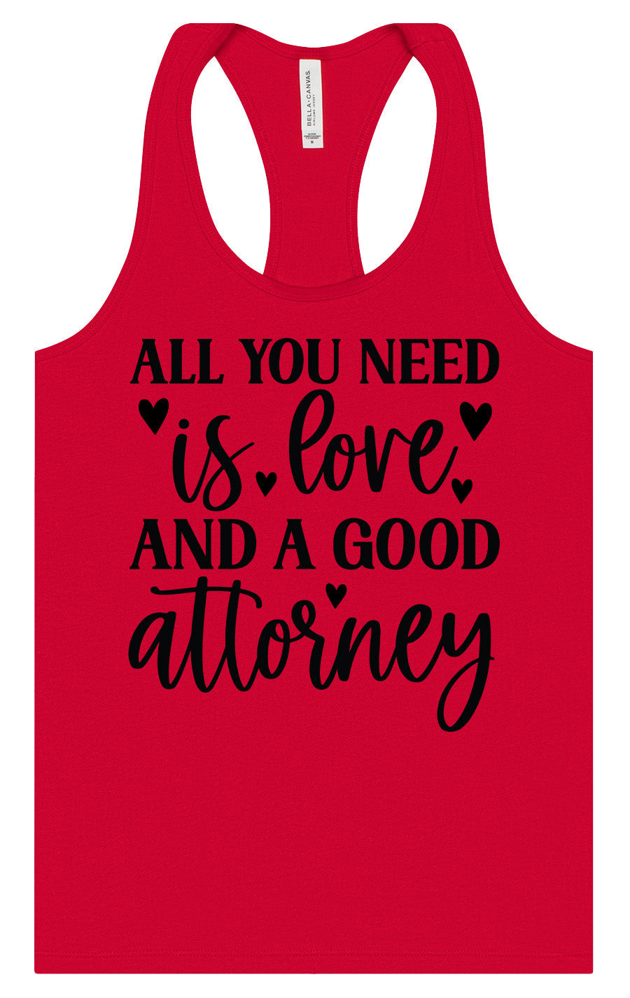 Love and a Good Attorney Women's Racerback Tank