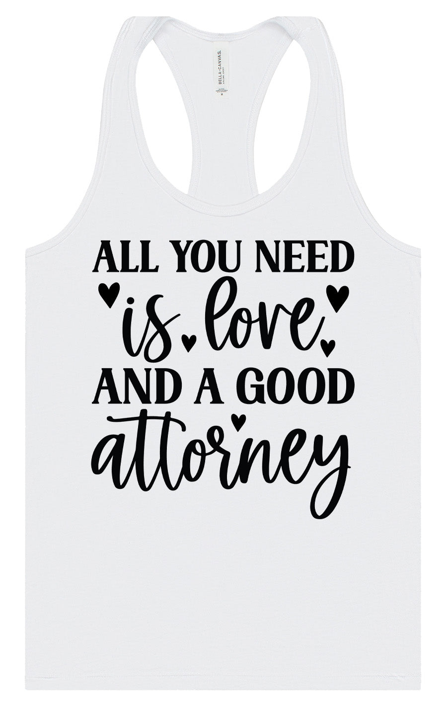 Love and a Good Attorney Women's Racerback Tank