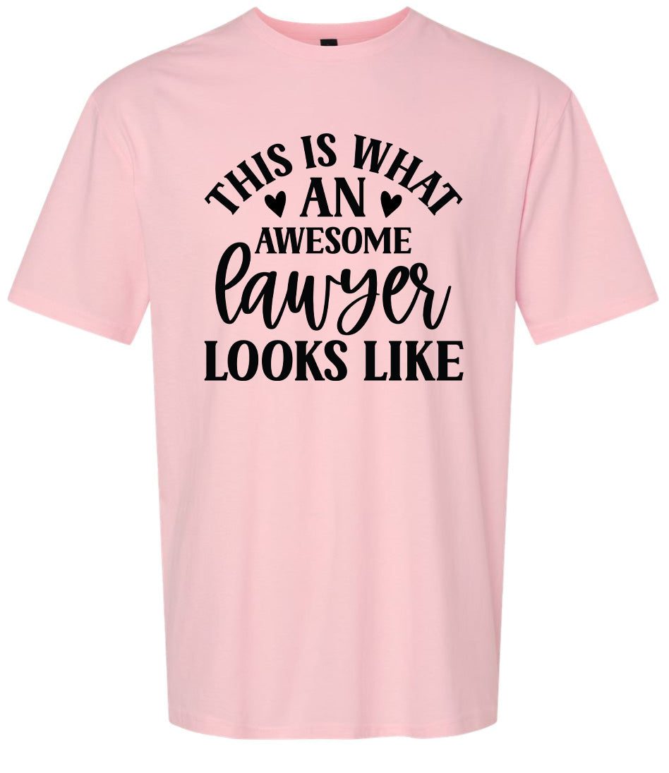 This is What an Awesome Lawyer Looks Like Adult Gildan Soft Shirt